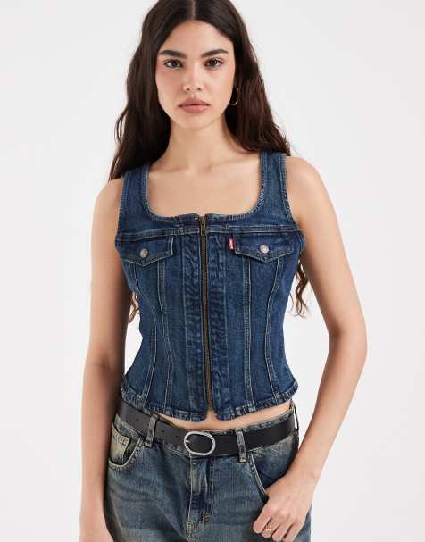 Levi's - Vintage - Hemdje met rits in blauw - view 1