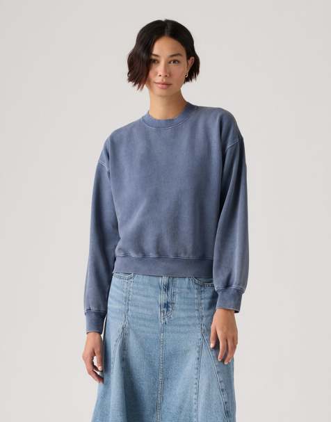 Levi's – Vintage – Kastiges Sweatshirt in Blau für Damen im Grunge-Stil - view 1