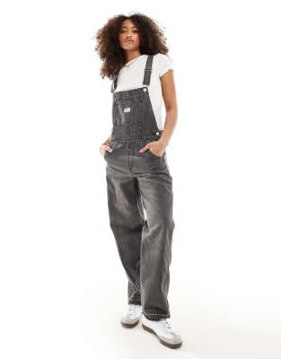 Levi's Vintage overall denim dungarees in black grey wash