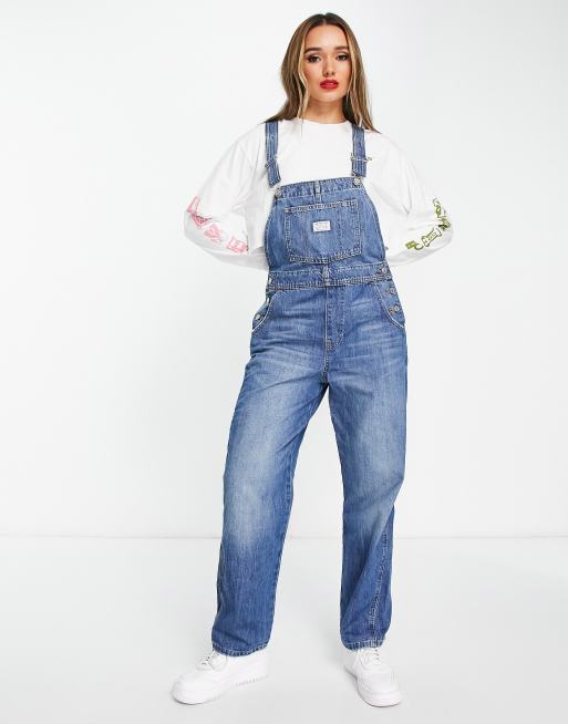 Levi's vintage overalls in mid wash blue | ASOS