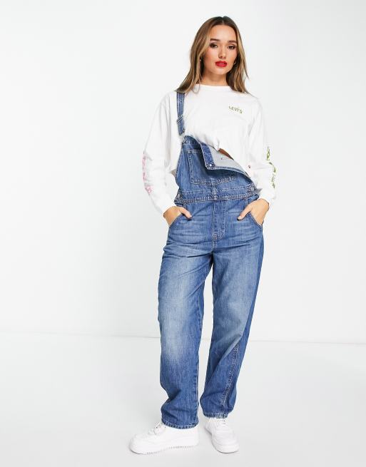 Levi's vintage overalls in mid wash blue | ASOS