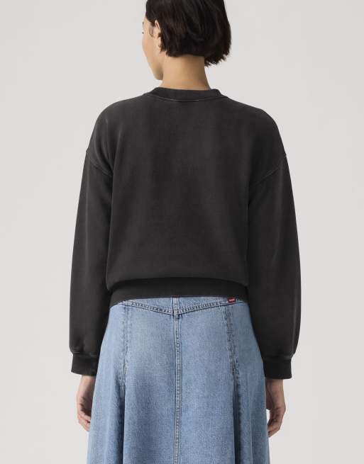 Levi's - Vintage rechte sweatshirt in zwart, 4 van 4
