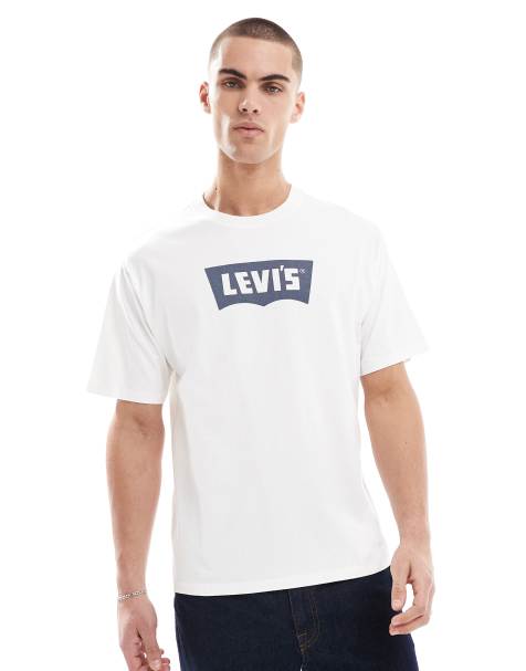 Levi's Vintage relaxed fit batwing central logo t-shirt in white - view 1