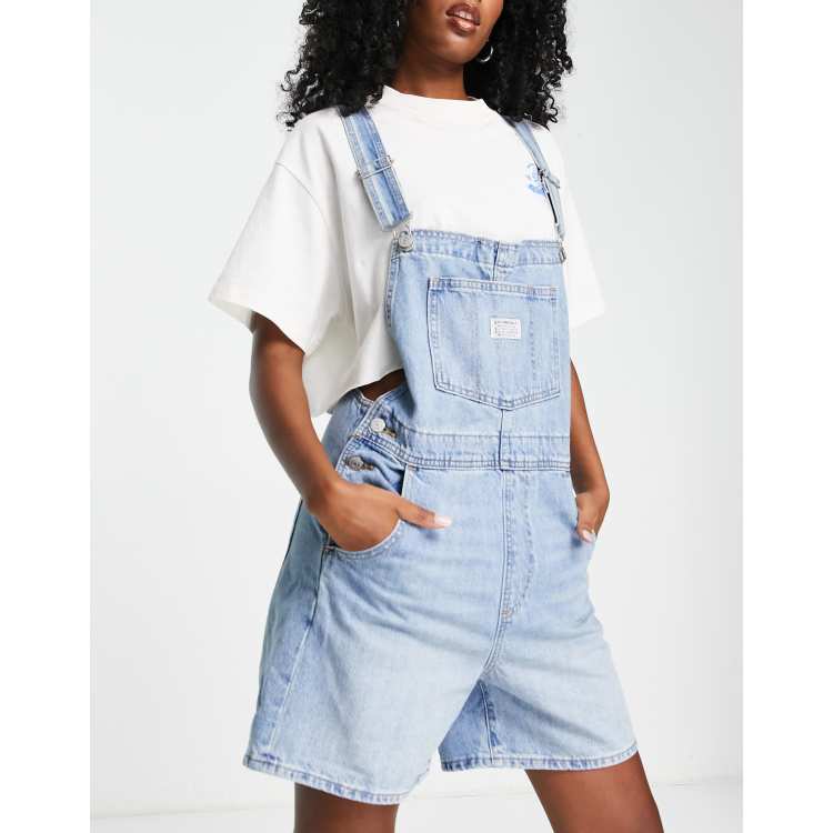 Vintage Women's Shortalls - Light Wash