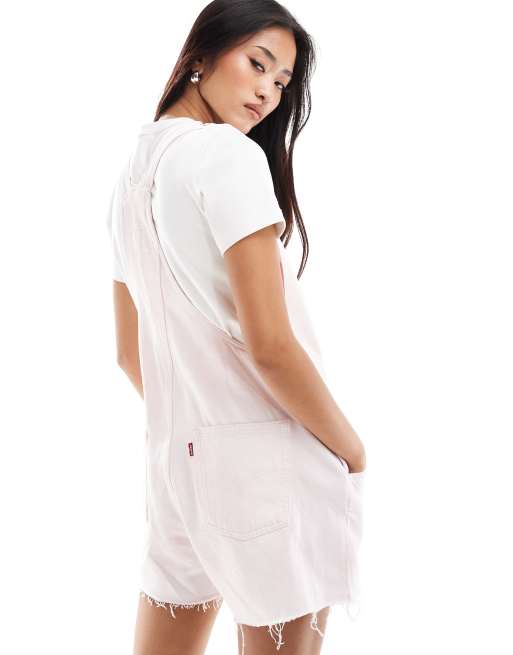Levi dungaree shorts new arrivals