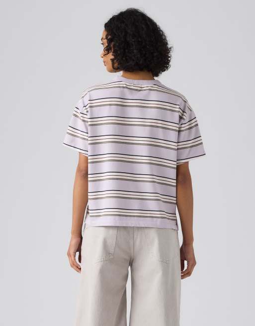 Levi's vintage stripe shirt in lilac, 2 of 4