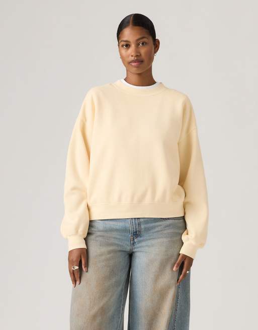 Levi's - Vintage - Sweat grunge coupe carré - Neutre