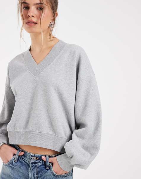 Levi's vintage sweatshirt met V-hals in grijs - view 1