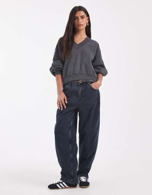 Levi's Vintage Sweatshirt mit V-Ausschnitt in Dunkelgrau, 2 von 4