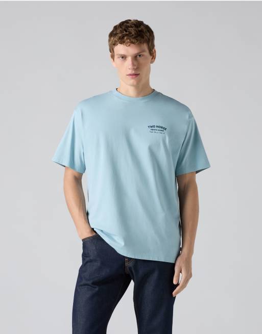 Levi's – Vintage – T-Shirt aus Baumwolle in Blau mit Grafik, 1 von 4