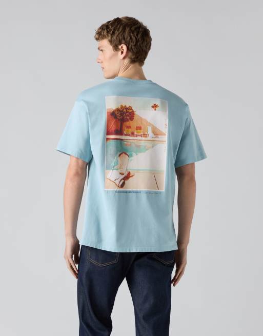 Levi's – Vintage – T-Shirt aus Baumwolle in Blau mit Grafik, 3 von 4