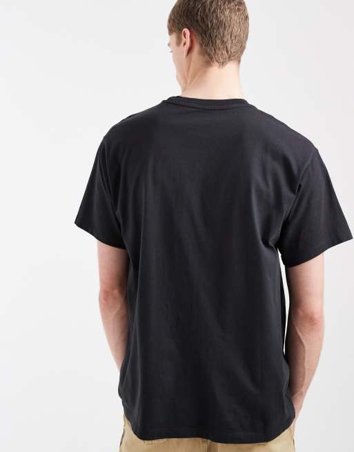 Levi's – Vintage-T-Shirt in Schwarz mit mittigem Fledermaus-Logoaufnäher, 4 von 5