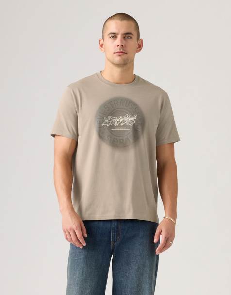 Levi's Vintage - T-shirt lavaggio grunge color castano - view 1
