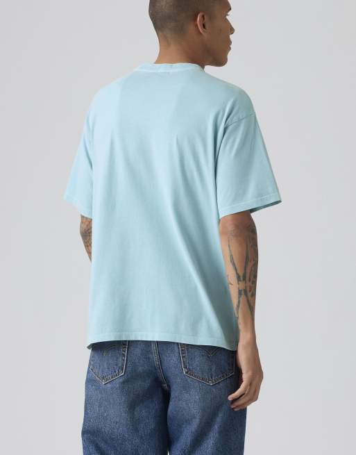 Levi's - Vintage - T-shirt met print in blauw, 2 van 3
