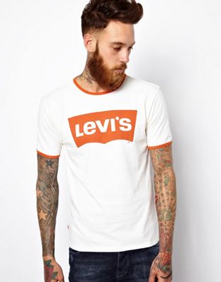 levis t shirt orange