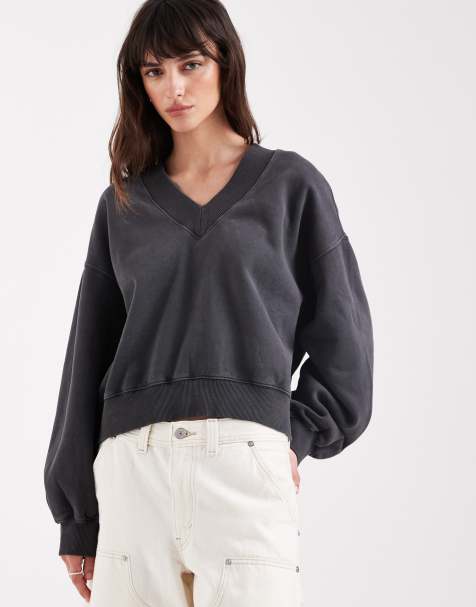 Levi's vintage v-neck sweatshirt in dark grey - view 1