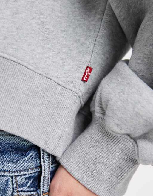 Levi's vintage v-neck sweatshirt in grey, 4 of 4