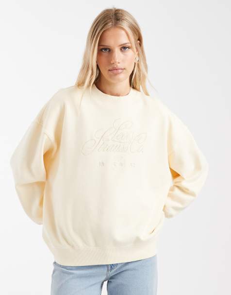 Levi's vintage wash oversized graphic sweatshirt in ecru - view 1