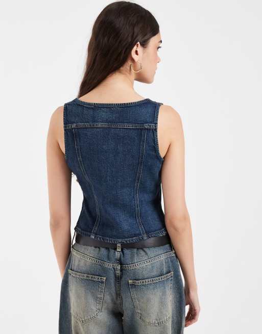 Levi's – Vintage-Weste in Blau mit Reißverschluss, 2 von 4