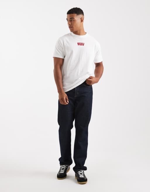 Levi's – Vit t-shirt i vintage oversize med logga med två hästar baktill, 2 av 5