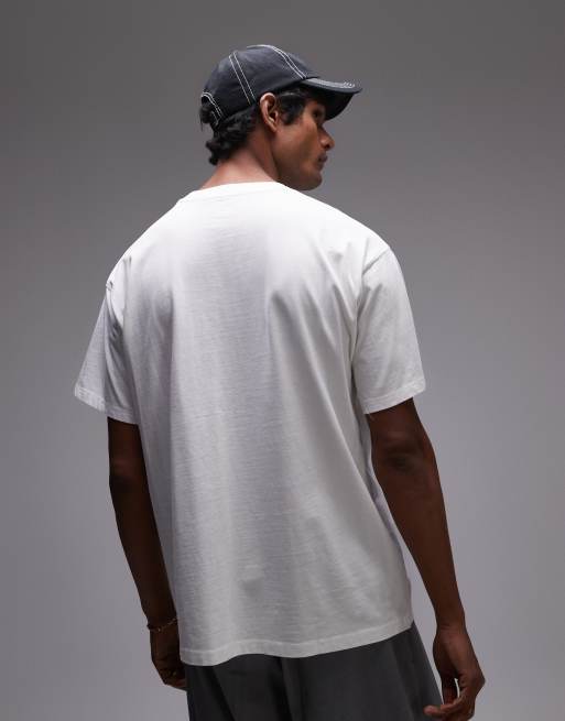 Levi's – Vit t-shirt med avslappnad passform och broderad logga i vintagestil, 4 av 4