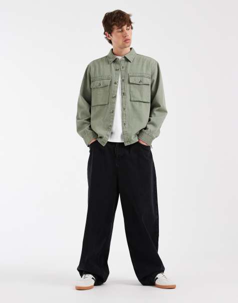 Levi's waller relaxed shirt in sage green - view 1