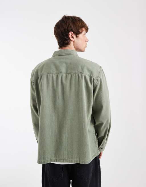 Levi's waller relaxed shirt in sage green, 5 of 5