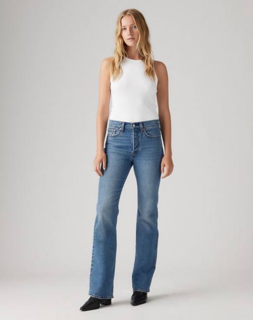 Levi's Wedgie bootcut jeans in blue, 2 of 4