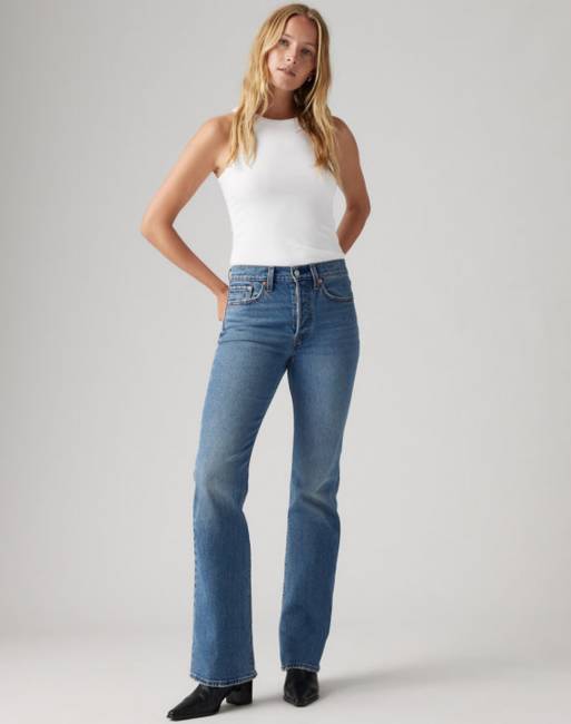 Levi's Wedgie bootcut jeans in blue, 3 of 4