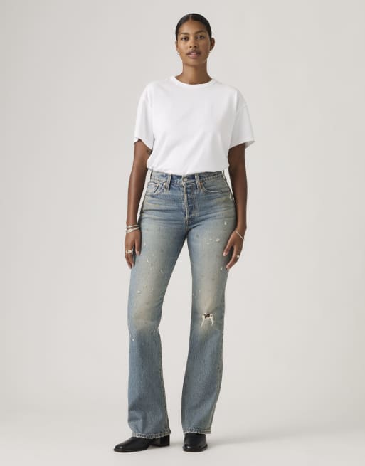 Levi's Wedgie bootcut jeans in blue, 2 of 4