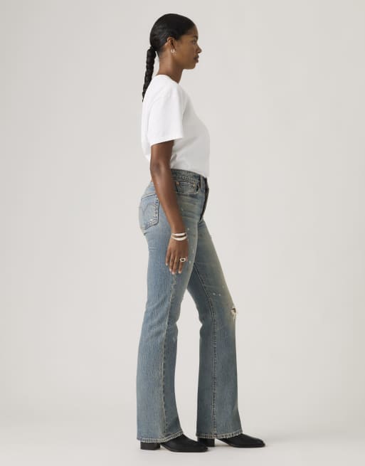 Levi's Wedgie bootcut jeans in blue, 4 of 4