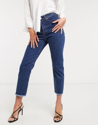 wedgie high rise straight leg jean 