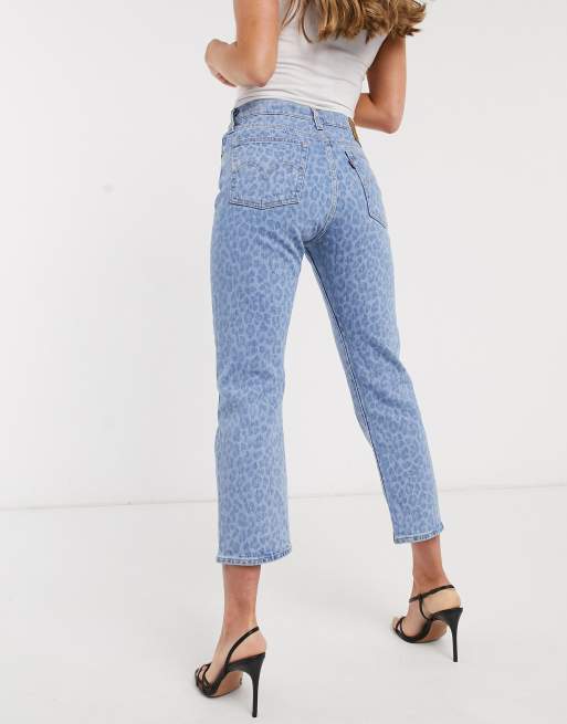 Levi's leopard sales print jeans