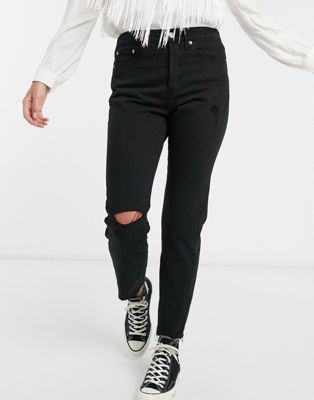 levis black wedgie jeans