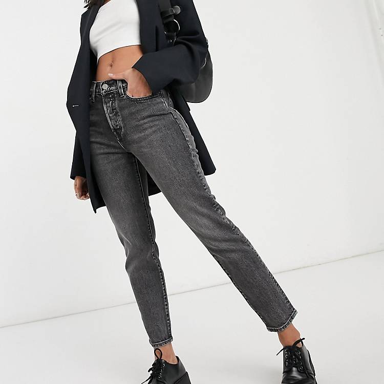 Levi's wedgie icon fit jeans in washed black | ASOS