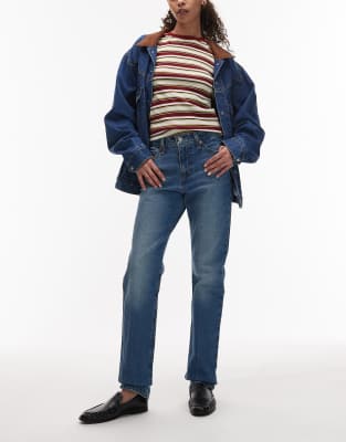 Levi's - Wedgie - Schmal geschnittene Jeans in Mittelblau