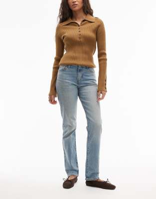 Levi's - Wedgie - Schmal geschnittene Jeans in Mittelblau