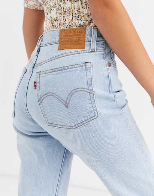 Levi's wedgie shop straight white