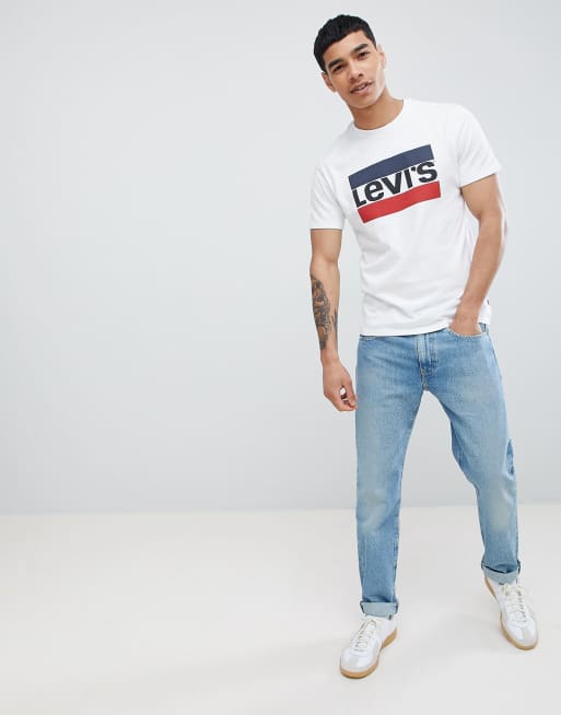 Levi's – Weißes T-Shirt mit Logo für die Sportbekleidung, 4 von 4