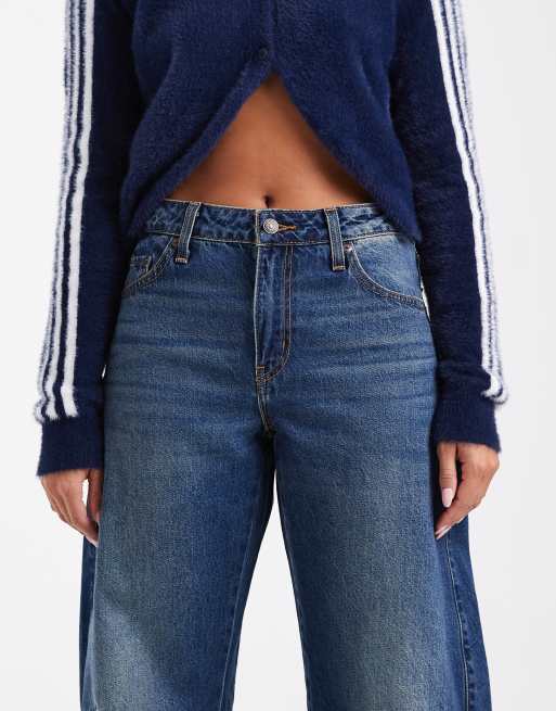 Levi's – Weite Barrel-Leg-Jeans in Mittelblau , 5 von 5