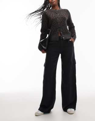 Levi's - Weite Dad-Cargohose in Schwarz