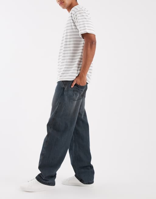 Levi's – Weite Jeans in Dunkelblau mit abgerundetem Beinschnitt, 2 von 5