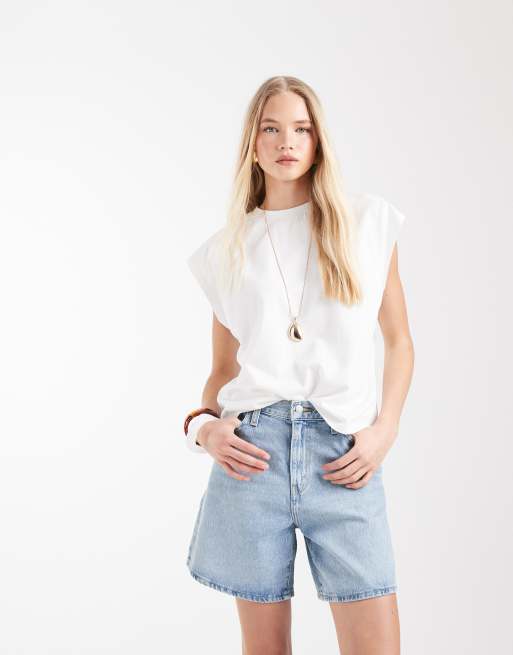 Vintage Levi's 501 Coupé Shorty Short Jeans Foncé Bleu W32
