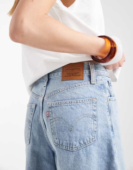 Mini short en jean Levis 501 bleu Y2K W32 femme - Vêtements