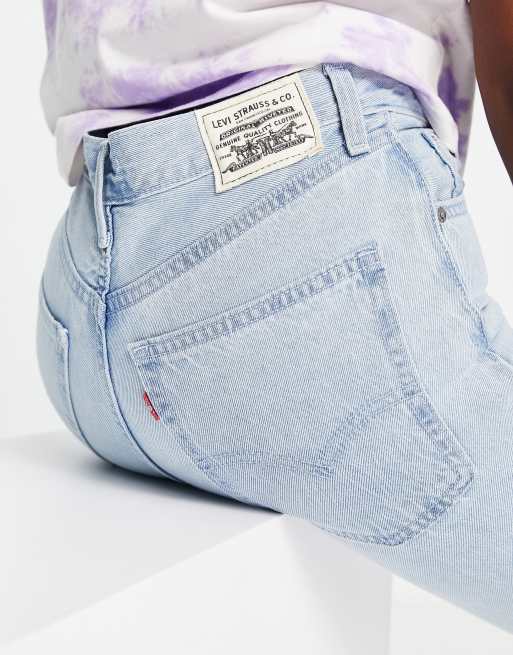 Levi's - Well Thread - Højtaljede 70'er-jeans med lige ben i bomuld i lys vask, 3 af 4