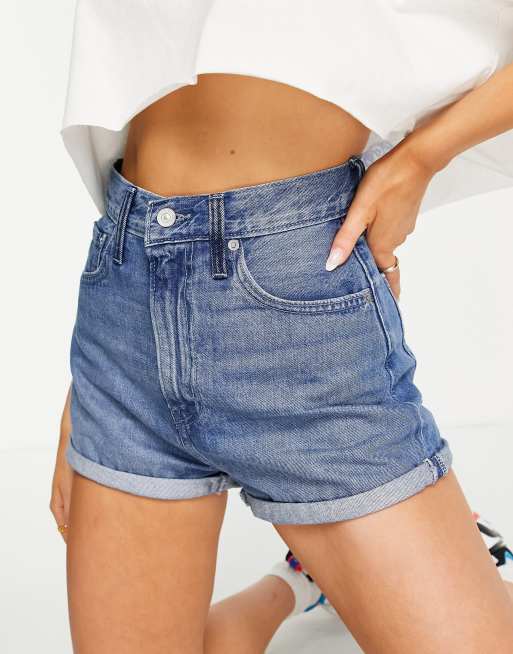 Pantaloncini levis hot sale vita alta