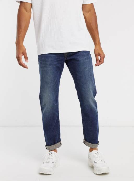 Levi's wellthread 502 slim tapered fit jeans in high tide indigo