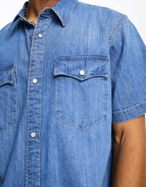 Levi's short outlet sleeve western shirt