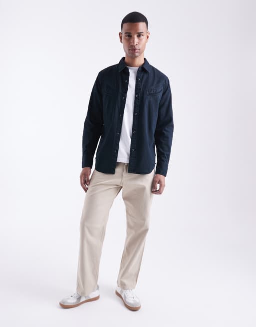 Levi's western detailing denim shirt in washed black, 2 of 5