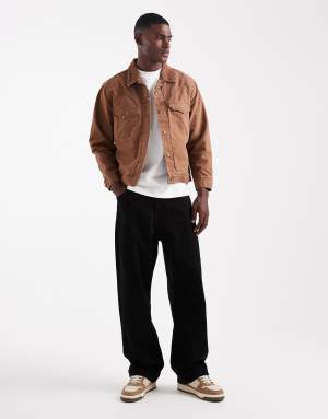 Levi's western shorthorn trucker jacket in tan